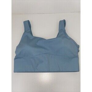 Gymshark Women's Longline Sports Bra HT3 Faded Blue Small